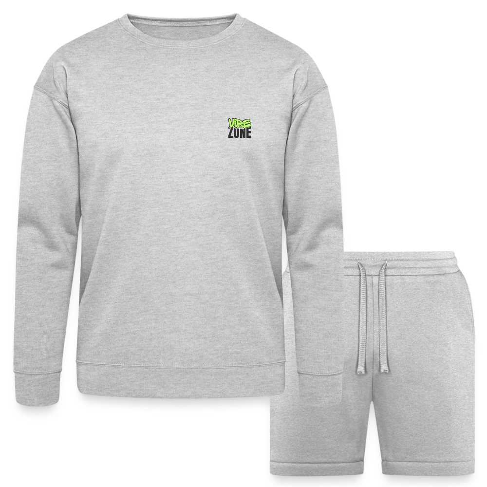 Bad Monkey Sweatshirt & Short Set - heather gray