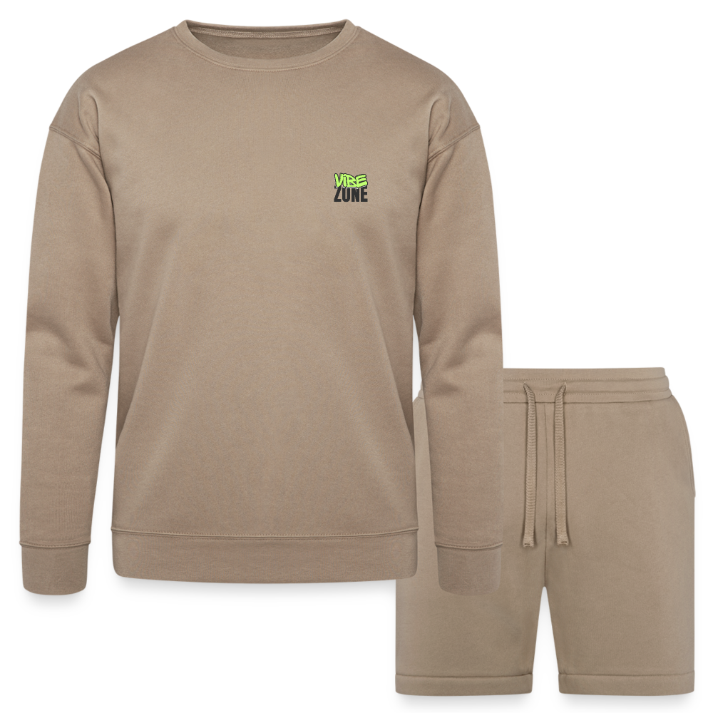 Bad Monkey Sweatshirt & Short Set - tan